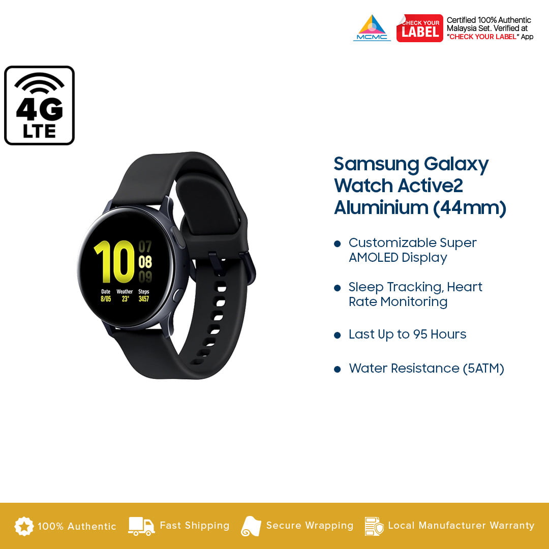 Samsung Galaxy Watch Active2 44mm Aluminium LTE 4G (R825) Price in Malaysia
