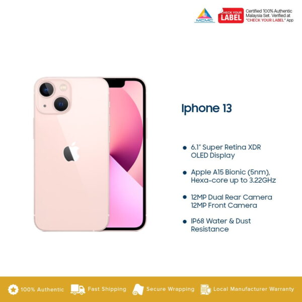 Apple iPhone 13 512GB Smartphone - Original 1 Year Warranty by Apple Malaysia
