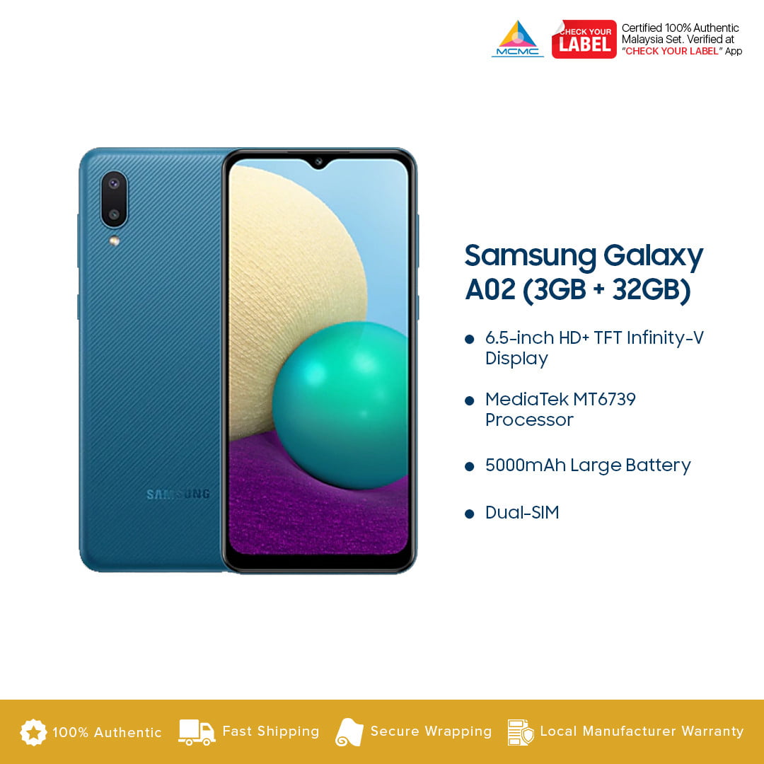 Samsung Galaxy A02 (3GB RAM 32GB ROM) Price In Malaysia