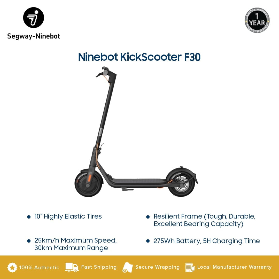 Segway-Ninebot Electric KickScooter F Series F30 Price in Malaysia and Specs