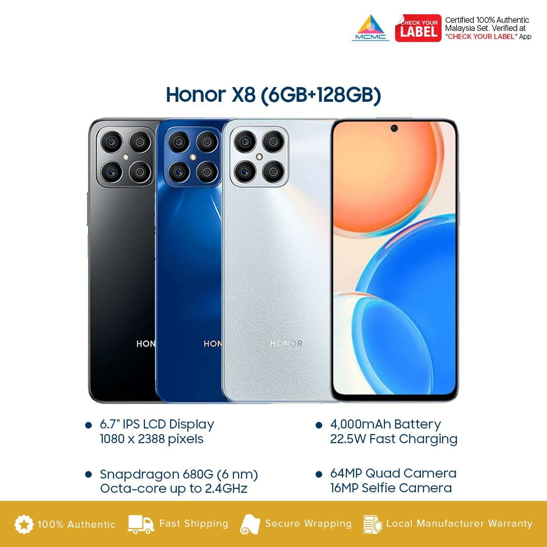 Honor X8 Price in Malaysia and Specs