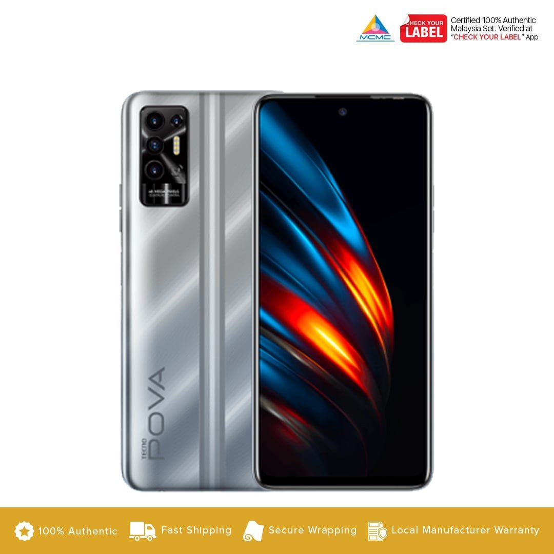 Tecno Pova 2 (6GB+128GB) Smartphone - 2 Years Warranty by Tecno Malaysia