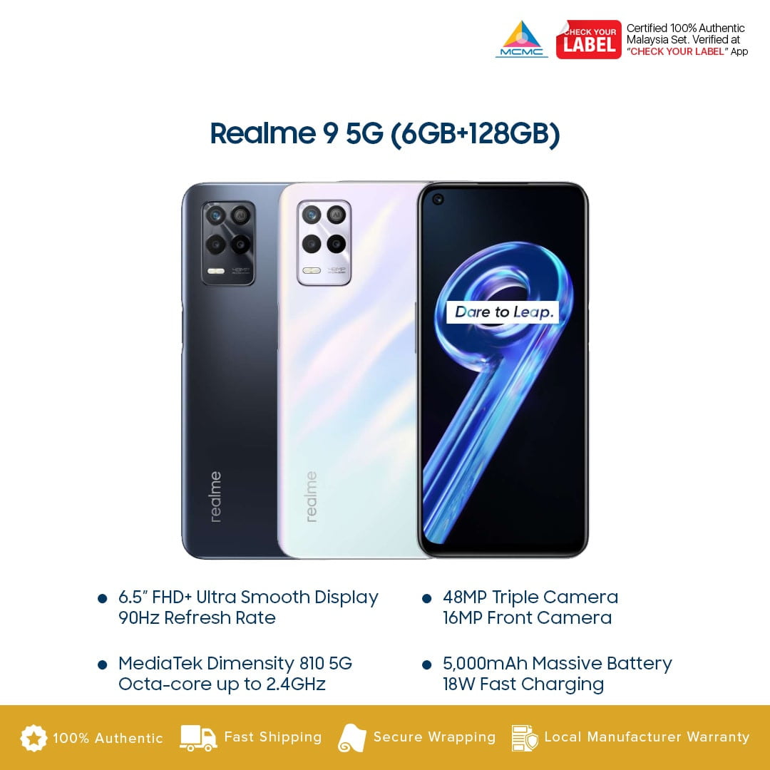 Realme 9 5G price in malaysia and specs