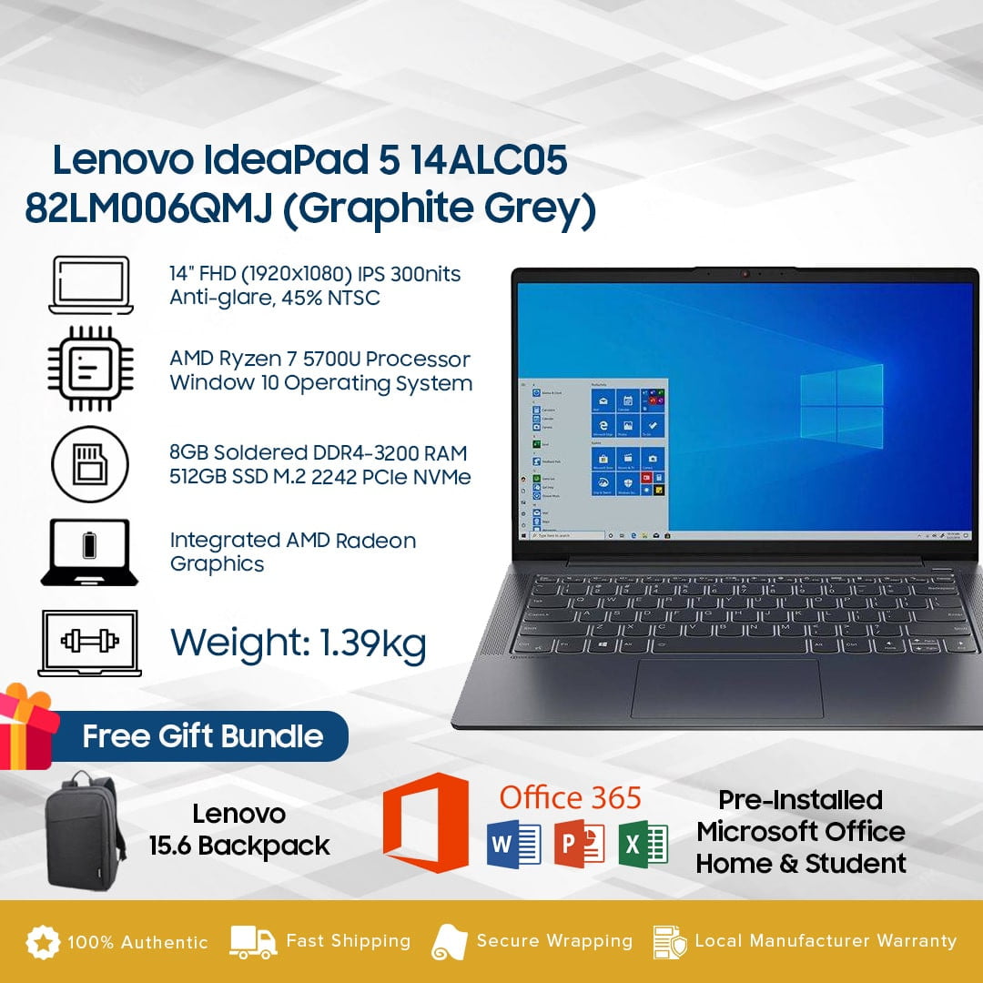 Lenovo IdeaPad 5 14ALC05 14" Laptop price in malaysia and specs