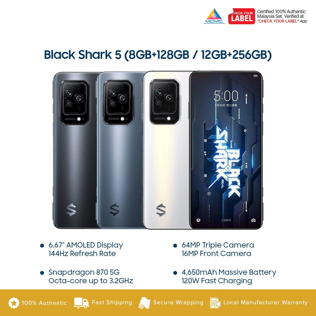 Xiaomi Black Shark 5 Price in Malaysia and Specs