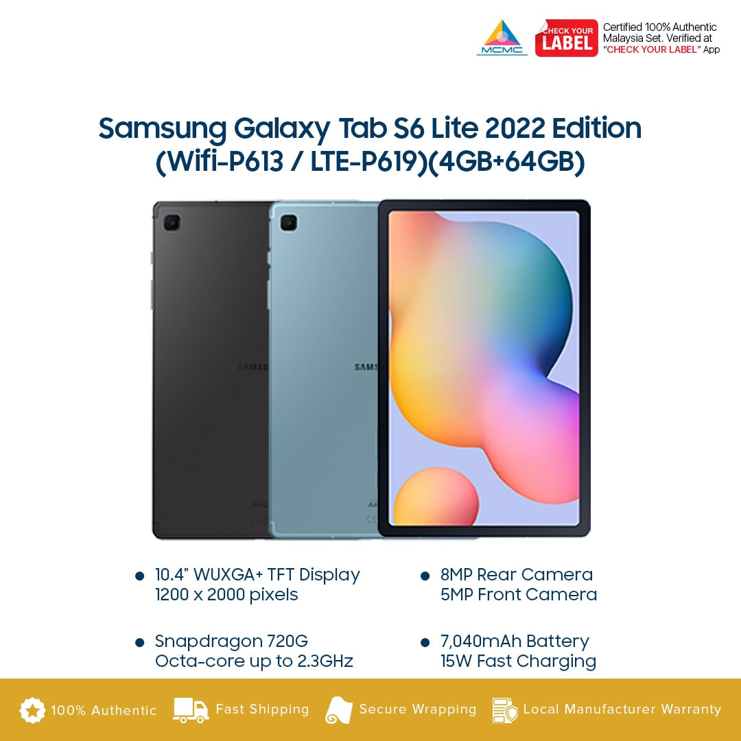 Samsung Galaxy Tab S6 Lite price in malaysia and specs