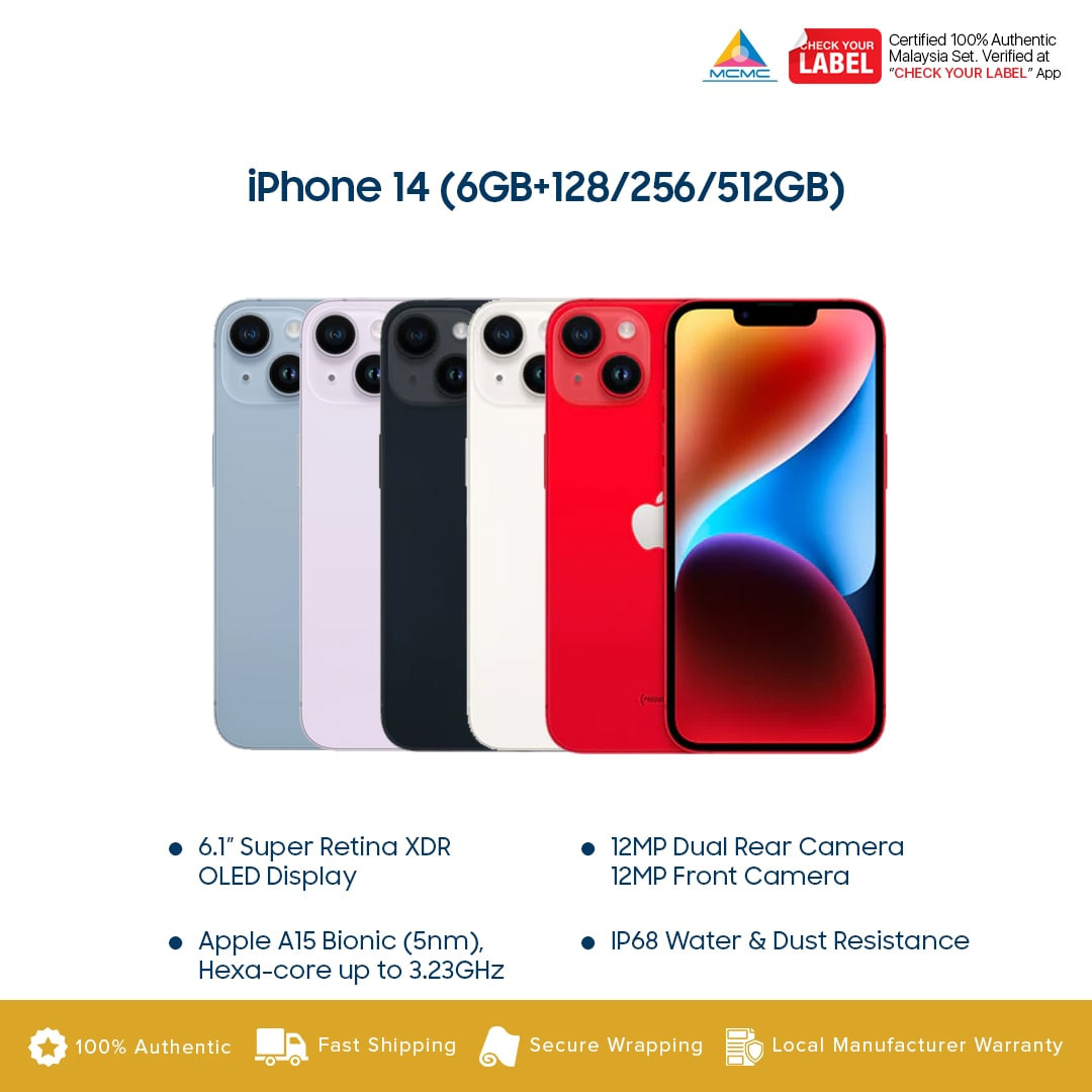Apple iPhone 14 price in malaysia and specs