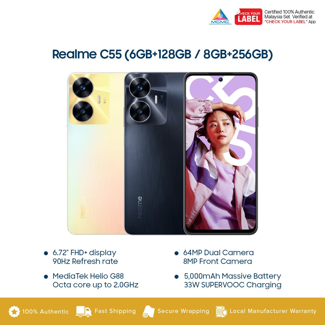 Realme C55 price in malaysia and specs