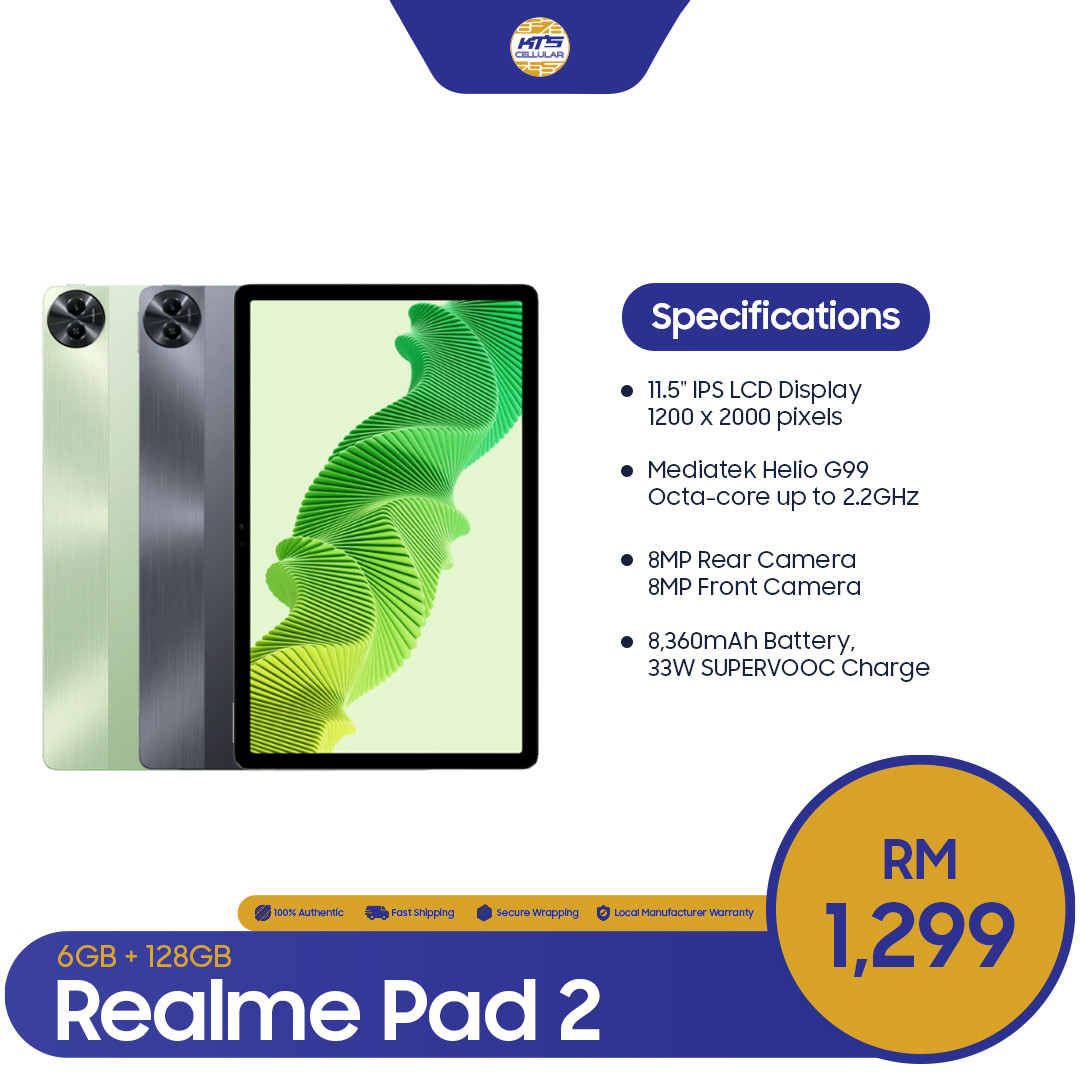 Realme Pad 2 price in malaysia and specs