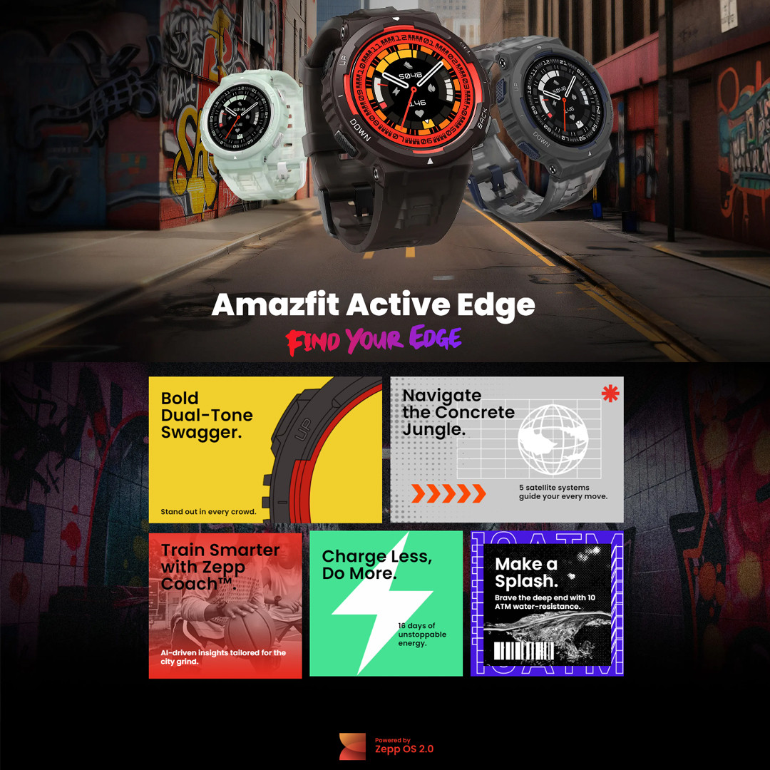 Amazfit Active Edge Price in Malaysia & Specs - KTS