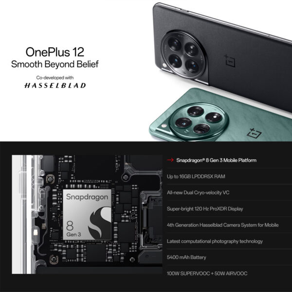 OnePlus 12 (16GB+512GB) Smartphone - Original 1 Year Warranty by OnePlus Malaysia