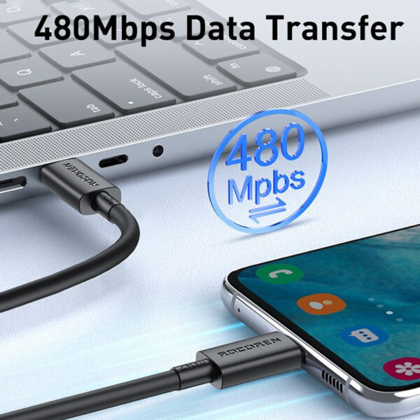 8512bdd01bbee9323033a976fdc6cb66.jpeg Rocoren Jianyi Series USB Cable C TO C 240W - Original 3 Months Warranty by Rocoren Malaysia