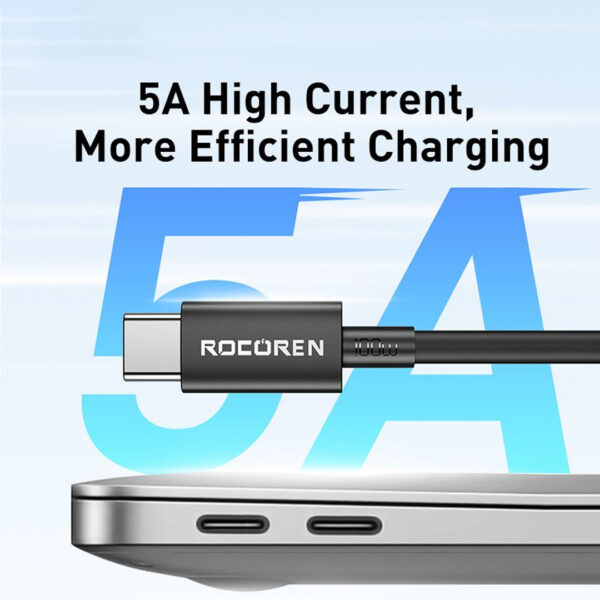 a9c6cfec40bf8bea7006757fa59d20d9.jpeg Rocoren Jianyi Series USB Cable C TO C 100W - Original 3 Months Warranty by Rocoren Malaysia