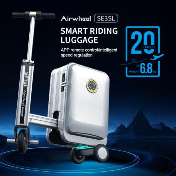 Airwheel SE3SL 6.8KG Cabin Size Smart Riding Luggage - Original 1 Year Warranty by Airwheel Malaysia