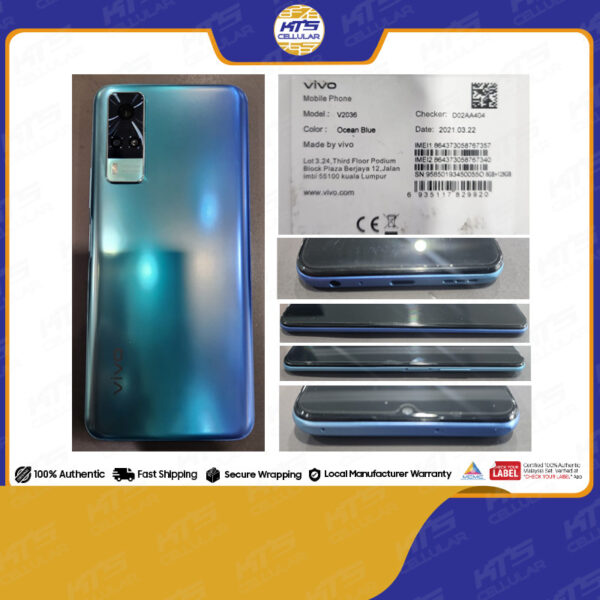 [Display Unit] Vivo Y31 (8GB+128GB) - IMEI NO: 864373058767357