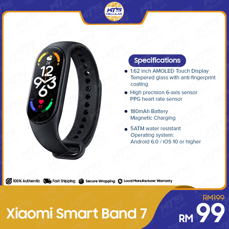 455b4c45d222b7fc8ddf1f5c7228468b.jpeg Xiaomi Smart Band 7 Smartwatch - Original 1 Year Warranty by Xiaomi Malaysia (MY SET)
