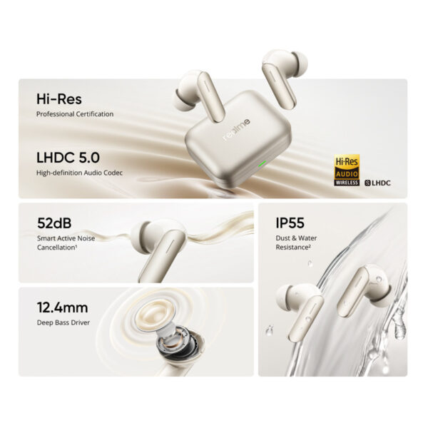 6ac86b8ee2a427b5734435302b3cc4b7.jpeg Realme Buds Air7 Wireless Earbuds - Original 1 Year Warranty by Realme Malaysia
