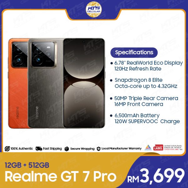 42b65c5e5a57060cbf26bae1a0b4b86f.jpeg Realme GT 7 Pro 5G (12GB+512GB) Smartphone - Original 1 Year Warranty by REALME Malaysia (MY SET)