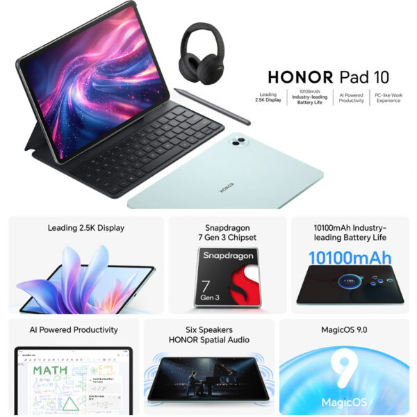 Honor Pad 10 (8GB+256GB) WiFi/5G Tablet - Original 1 Year Warranty by Honor Malaysia