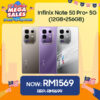 2ecf4922e5a2c93341751d65c27a52c4.jpeg Infinix Note 50 Pro+ 5G (12GB+256GB) Smartphone - Original 1 Year Warranty by Infinix Malaysia