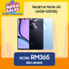 Realme Note 60 (4GB+128GB) Smartphone - Original 1 Year Warranty by Realme Malaysia