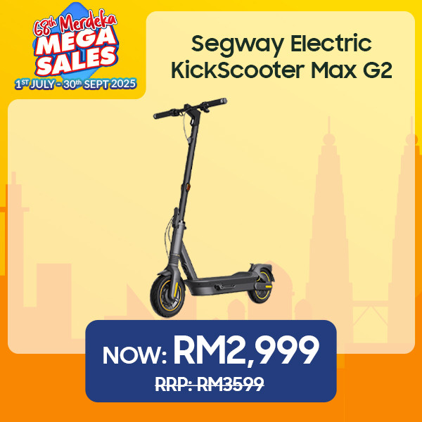 [READY STOCK] Segway Electric KickScooter Max G2 - Original 2 Years Warranty [MALAYSIA SET]
