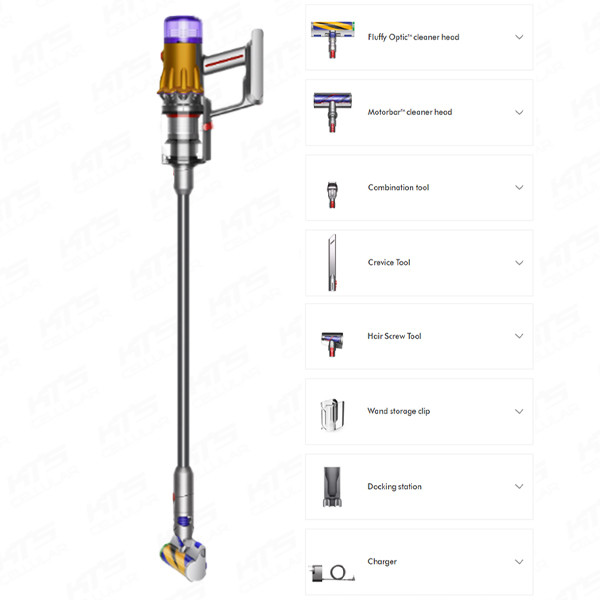 Dyson V12 Detect Slim Absolute (Yellow/Nickel) Vacuum Cleaner - Original 2 Years Warranty by Dyson Malaysia