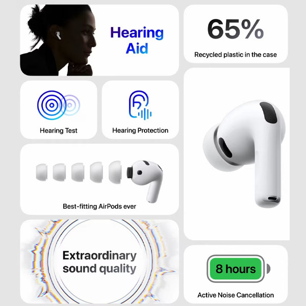 Apple AirPods Pro 3 Wireless Earbuds- Original 1 Year Warranty by Apple Malaysia