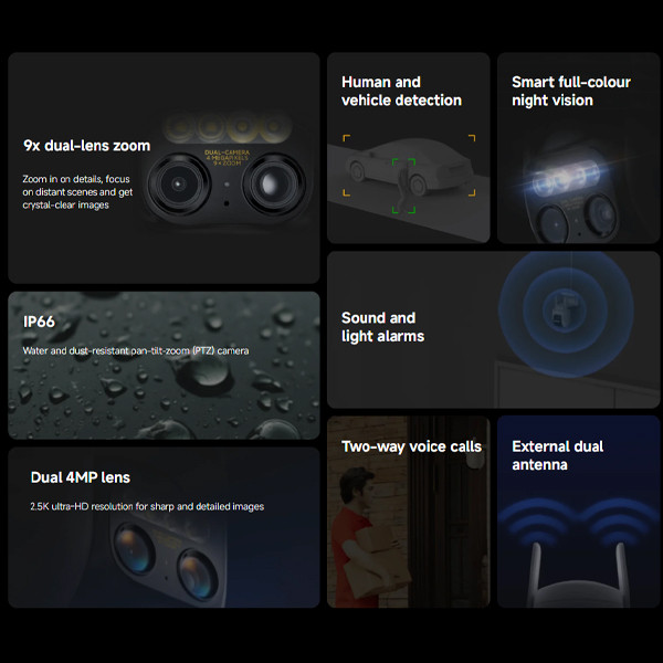 Xiaomi Outdoor Camera CW700S 4MP 2.5K UHD Security Camera - Original 1 Year Warranty by Xiaomi Malaysia
