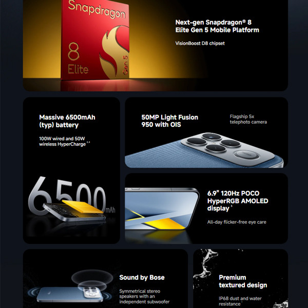 Xiaomi Poco F8 Ultra 5G (12GB+256GB | 16GB+512GB) Smartphone - Original 1 Year Warranty by Xiaomi Malaysia