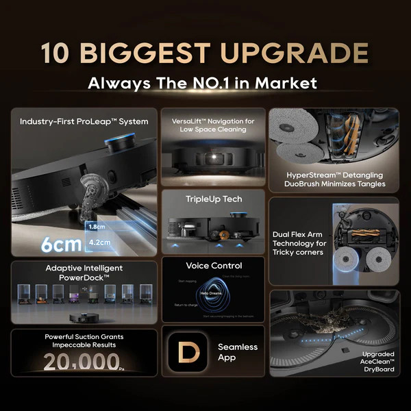 Dreame X50 Master Robot Vacuum - Original 2 Years Warranty by Dreame Malaysia