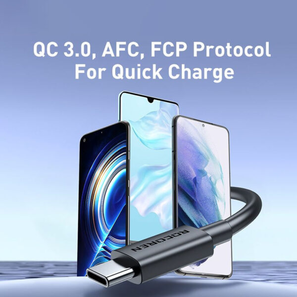 [BUNDLE DEALS] Rocoren Jianyi Series USB Cable A TO C 3A - Original by Rocoren Malaysia