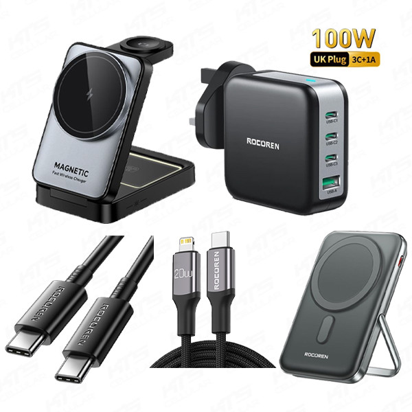 [iPhone Charging Set] Rocoren 5-in-1 Charging & Powerbank Set - Original by Rocoren Malaysia