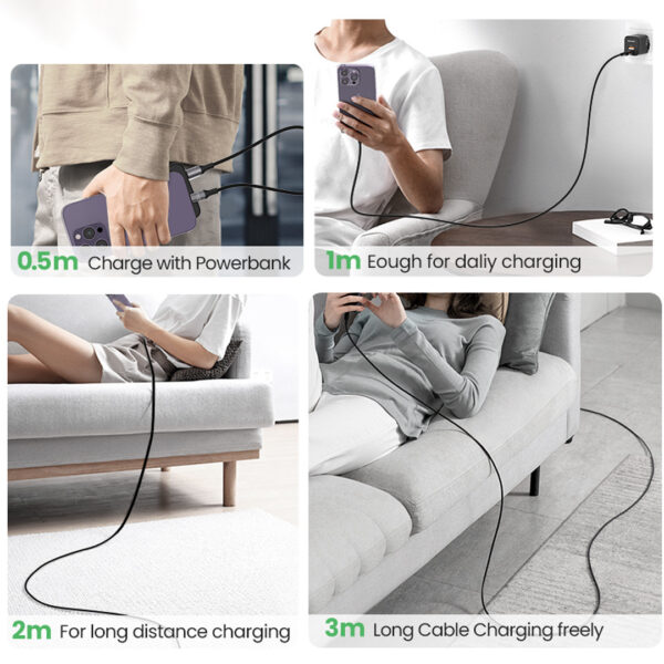[BUNDLE DEALS] Rocoren Retro Series Fast Charge USB Cable C TO L - Original by Rocoren Malaysia