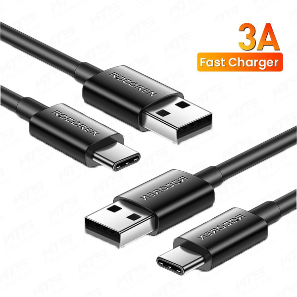 [BUNDLE DEALS] Rocoren Jianyi Series USB Cable A TO C 3A - Original by Rocoren Malaysia
