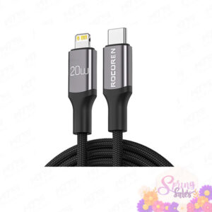 Rocoren Retro Series Fast Charge USB Cable C TO L - Original 3 Months Warranty by Rocoren Malaysia