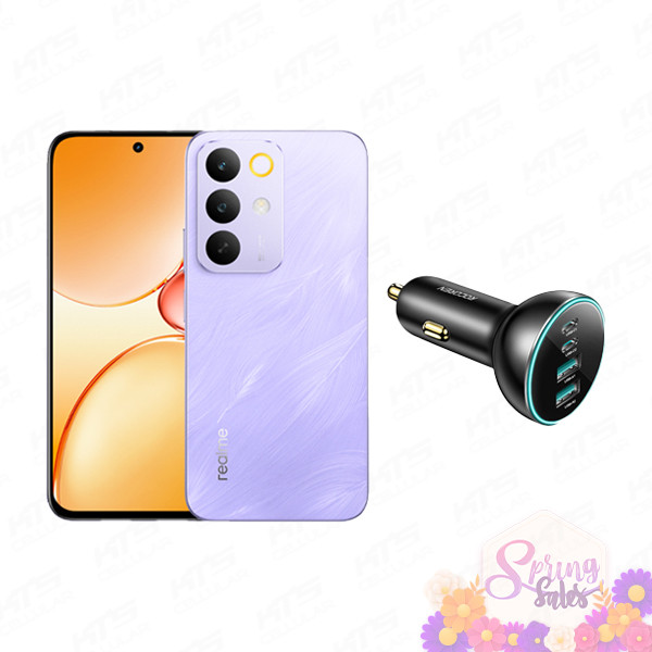 [BUNDLE DEAL] Realme C85 5G & Rocoren ZhongXiang Series 4-Port Fast Car Charger