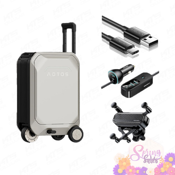[BUNDLE DEAL] Aotos L2 Smart Riding Luggage & Rocoren Accessories