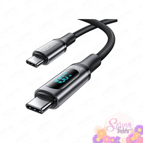 Rocoren RuiJie PD Digital Fast USB Cable C TO C 100W - Original 3 Months Warranty by Rocoren Malaysia