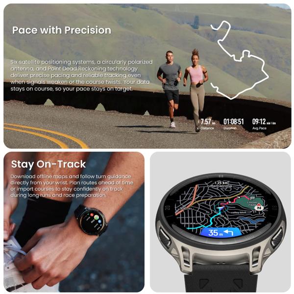 Amazfit Cheetah 2 Pro 48mm Titanium Running Smartwatch - Original 1 Year Warranty by Amazfit Malaysia
