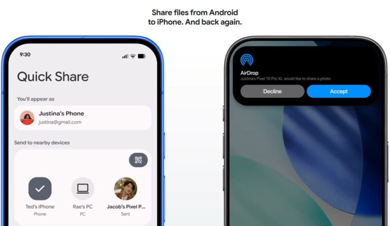 latest android phones with airdrop feature