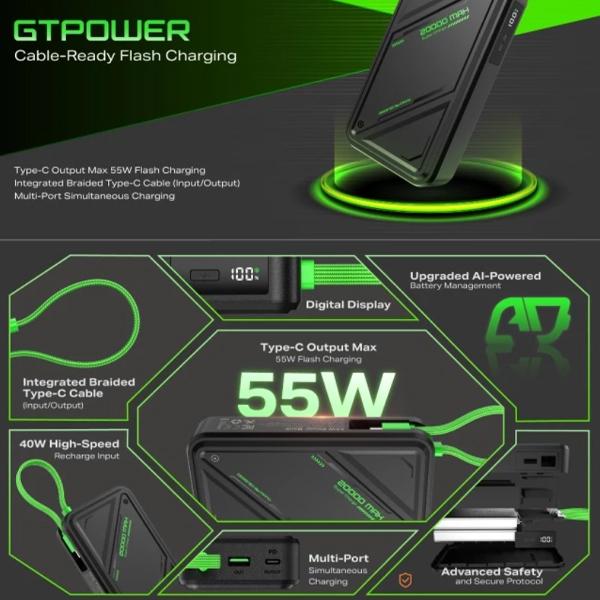 029068ee4801e5e672e7dec9f4bad063.jpeg Infinix XP20 GT PowerBank 55W Flash Charging - Original 1 Year Warranty By Infinix Malaysia