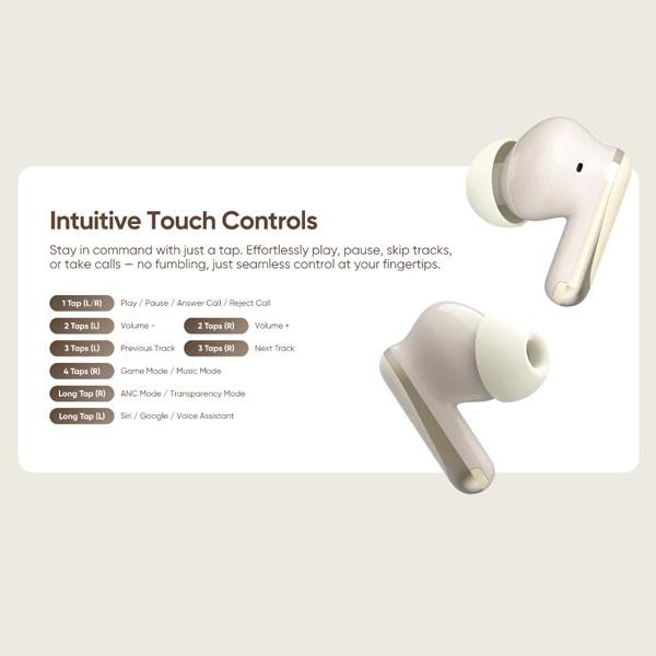 Techlife Wireless Earbuds+ 2 Smart Noise Cancellation Earbuds - Original 1 Year Warranty by Techlife Malaysia