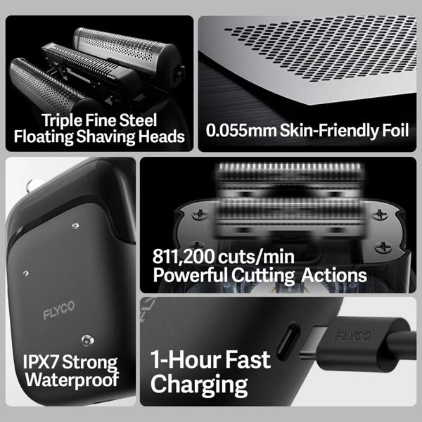 4daed4e1351166dd8cc1cf01c856ee9a.jpeg FLYCO Portable Electric Shaver FS685 3 Heads Foil - Original 2 Years Warranty by FLYCO Malaysia