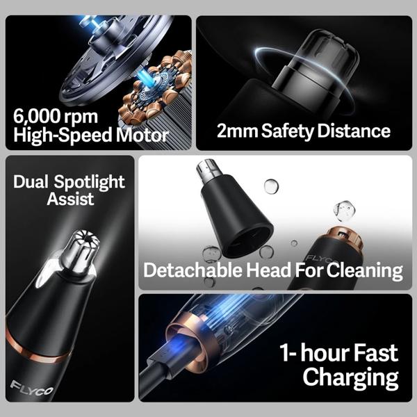 5c2e53cd3aff8975aa7e669a35822717.jpeg FLYCO Nose Trimmer FS5600 Detachable Head - Original 2 Years Warranty by FLYCO Malaysia