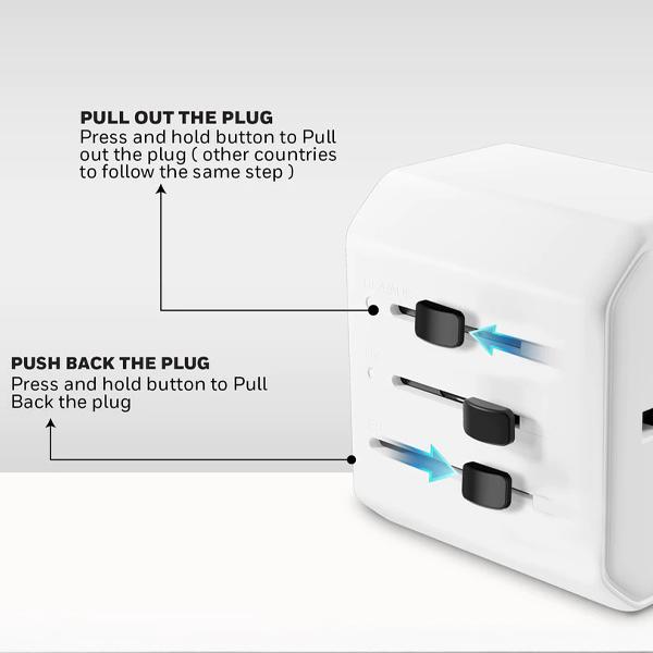Honeywell Universal World Travel Adapter 38W - Original 3 Years Warranty by Honeywell Malaysia