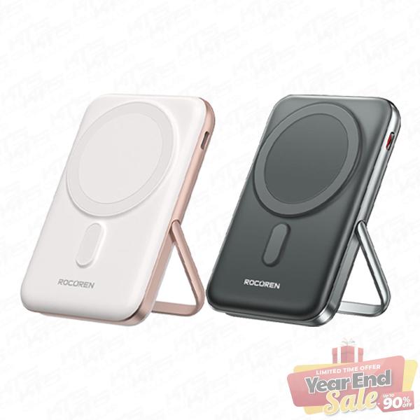 Rocoren Yase Magnetic Wireless Charging Mobile Power Supply 10000mAh  - Original 1 Year Warranty by Rocoren Malaysia