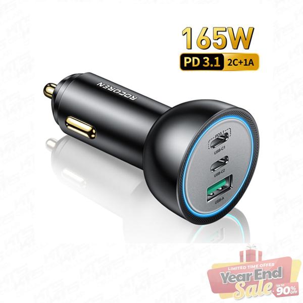 Rocoren Xingcan PD3.1 Car Charger 165W (2C+1A) - Original 6 Months Warranty by Rocoren Malaysia