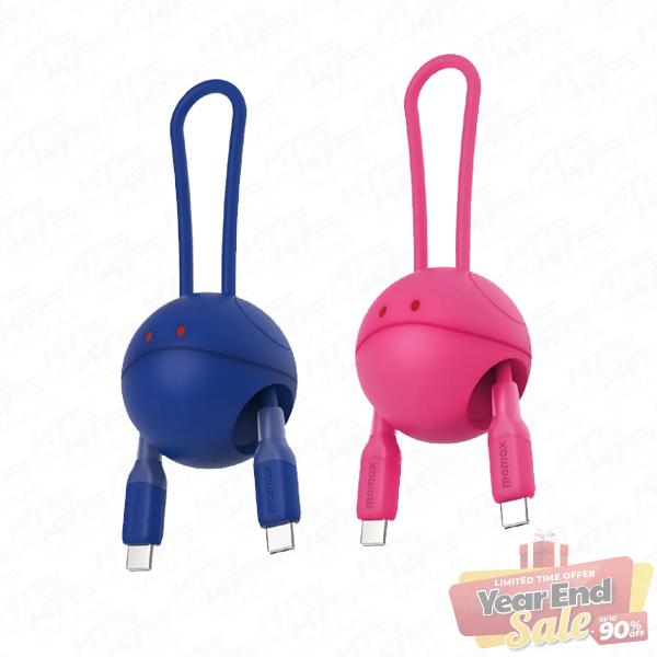 Momax Pinpop Haro Find My  Locator Tracker With Built-In USB-C to USB-C Cable - Original 1 Year Warranty by Momax Malaysia