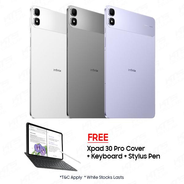 infinix xpad 30 pro 4g tablet in grey silver and purple malaysia